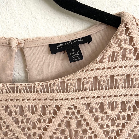 WORN ONCE - Nude Boho Jodi Kristopher Dress - Picture 3 of 3